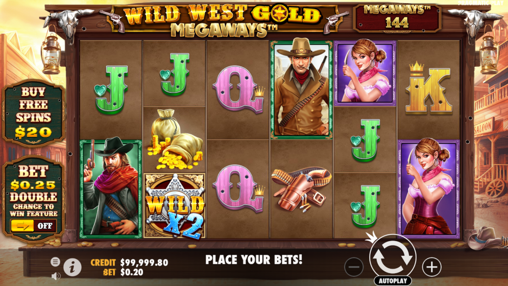 Simbol dalam permainan Wild West Gold